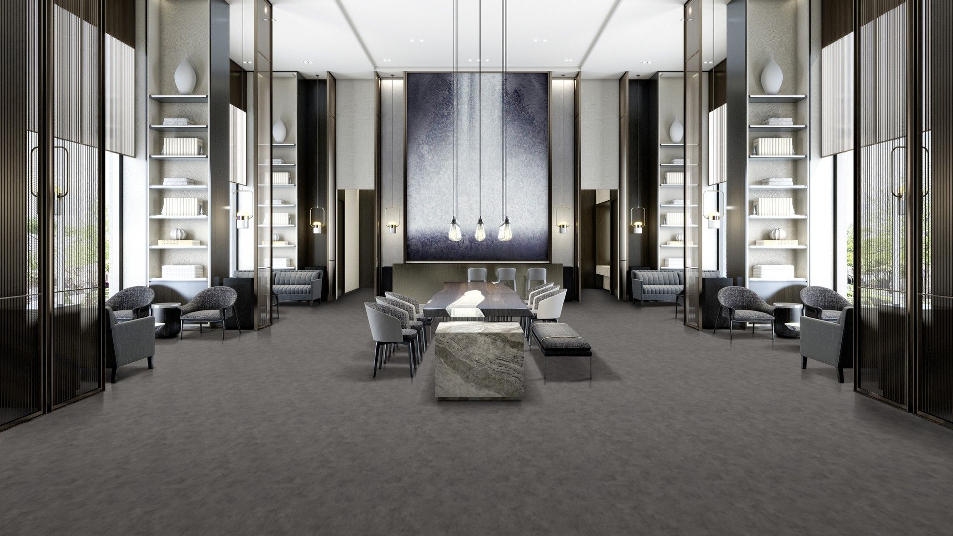 Forbo Acoustic Sarlon 15 dB Material Chalk Cement 570T4315