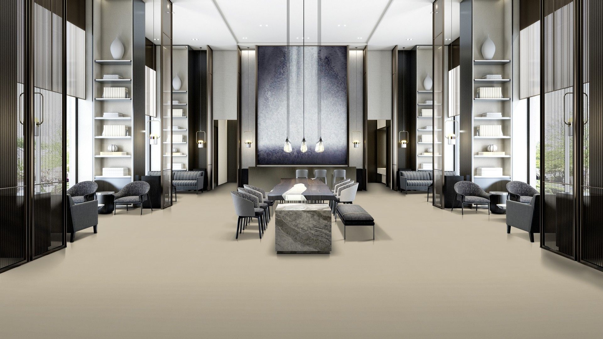 Linen Halo Contour 90753UP43C 