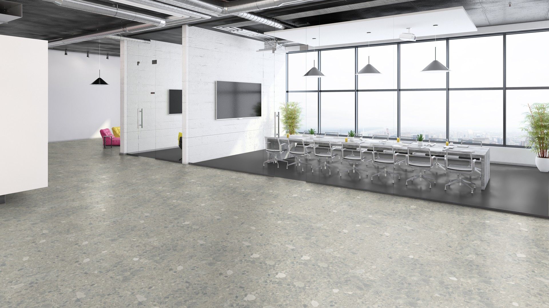 Tarkett iD Square Brecciastone GREY 500x500