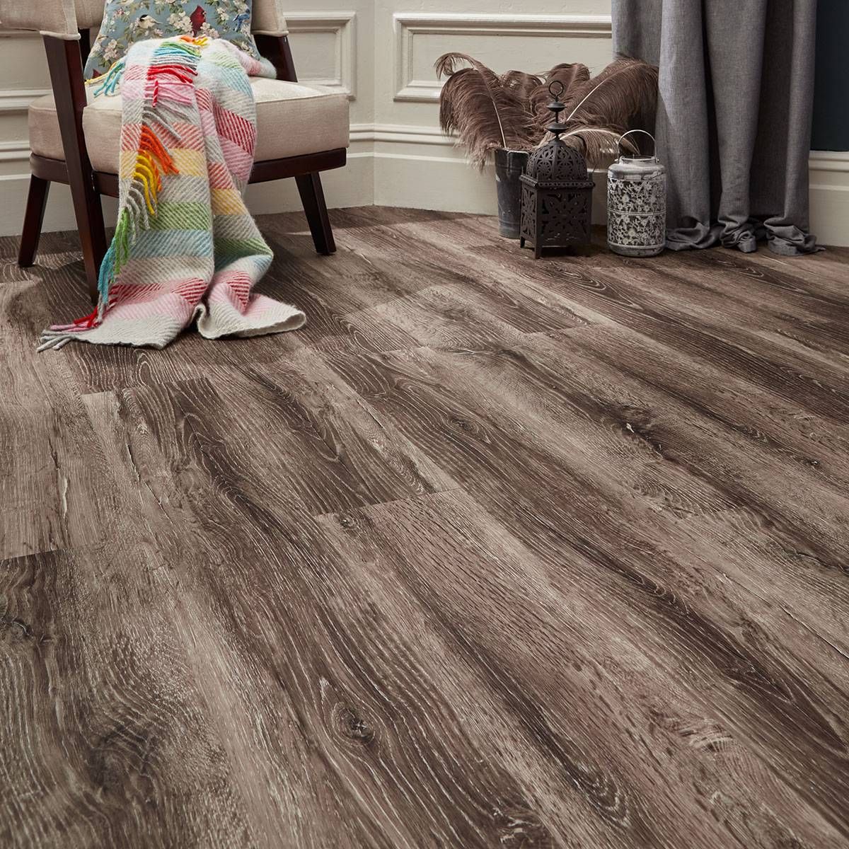 Flooring Hut Burrnest Luxury Vinyl Flooring - Charred Oak