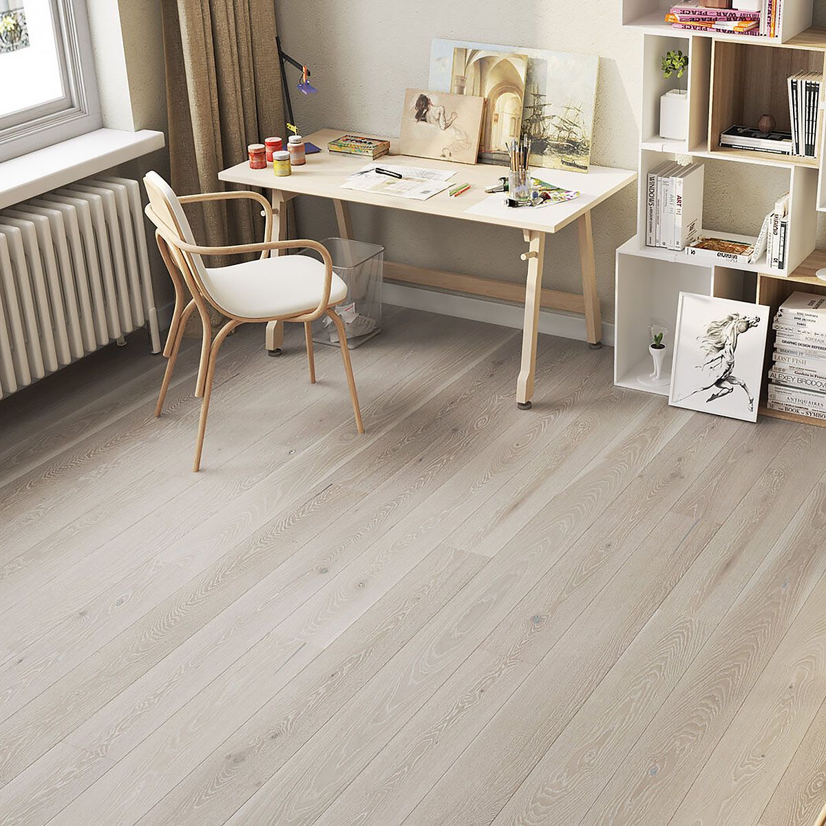 Flooring Hut Burleigh Thistle 5G LOC Silver Brushed & Matt Lacquered 14mm/180mm/1800mm Engineered Wood