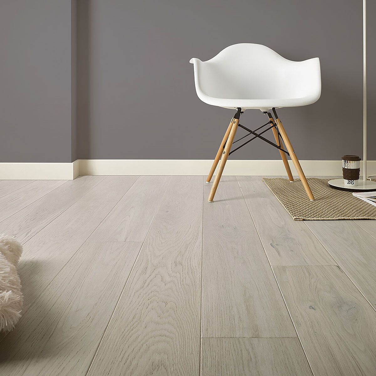 Flooring Hut Burleigh Thistle 5G LOC White Brushed & Matt Lacquered 14mm/180mm/1800mm Engineered Wood