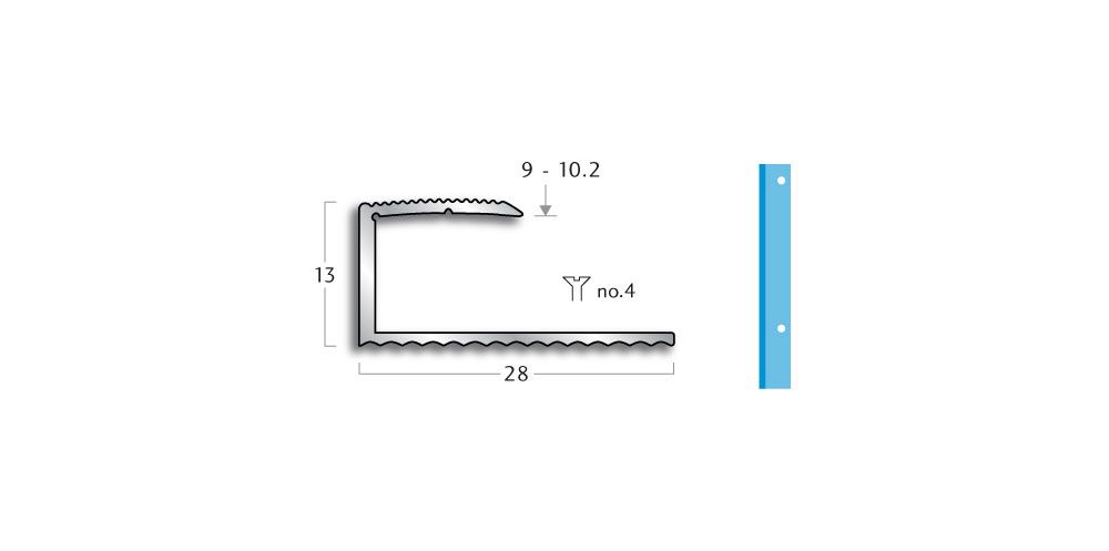 Gradus ET212F3 Polished Square Edge Trim