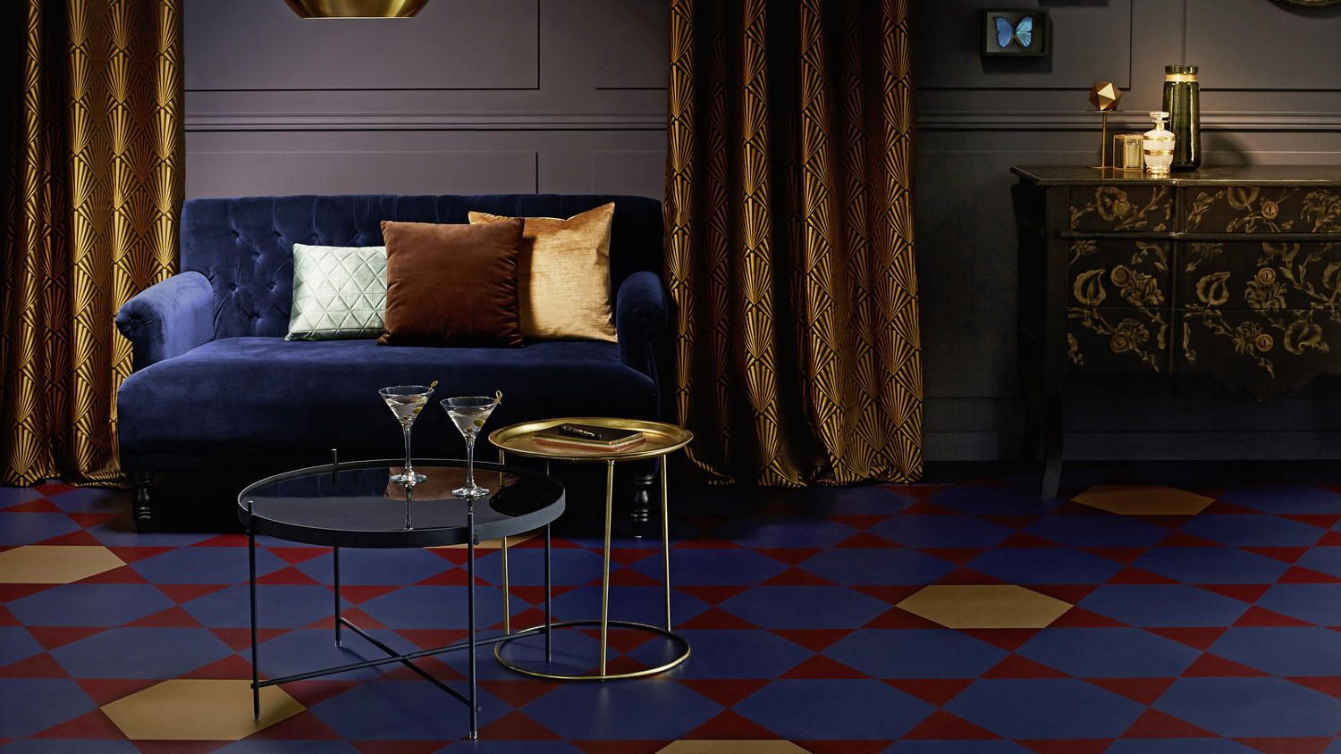 Tarkett iD Mixonomi Tessitura PRUSSIAN BLUE Square 250 x 250