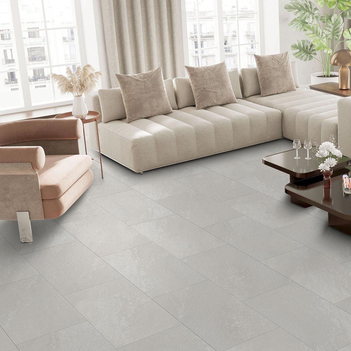 Flooring Hut Burrnest Luxury Vinyl Flooring - Classic Limestone