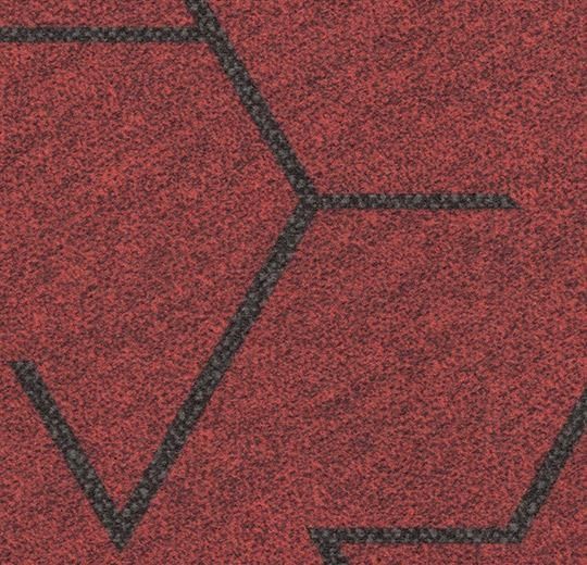 Forbo Flotex Planks Triad Red 131001