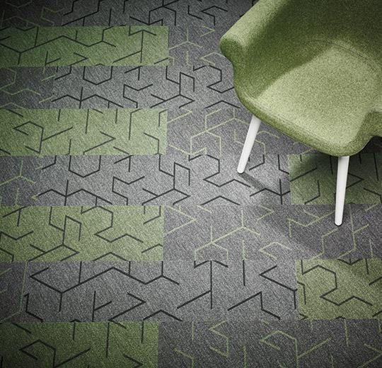 Forbo Flotex Planks Triad Green 131003