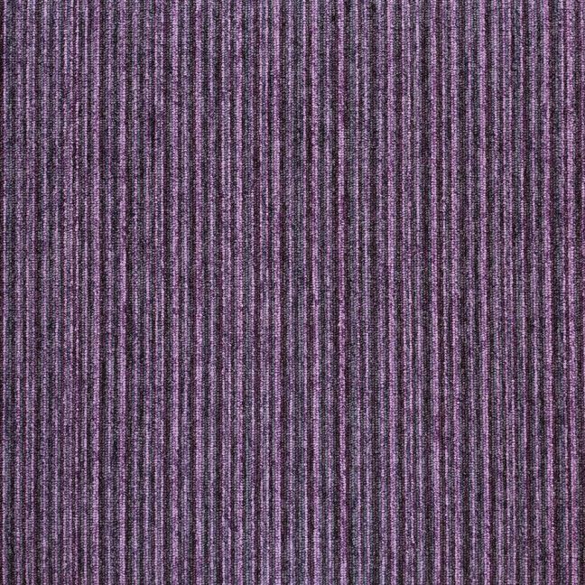 Burmatex Tivoli Heavy Contract Carpet Tiles Multiline Hawaiian Purple 20714