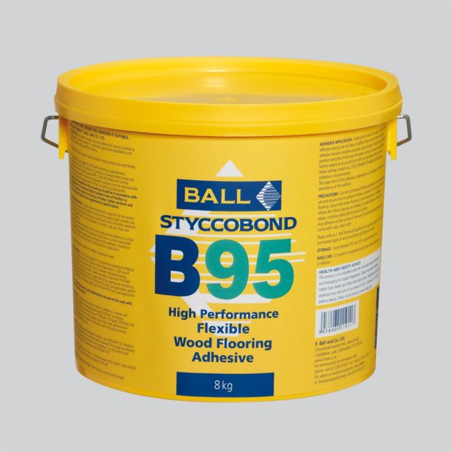 F Ball Styccobond B95 Flexible Wood Flooring Adhesive 8kg F Ball Styccobond B95 Flexible Wood Flooring Adhesive 8kg