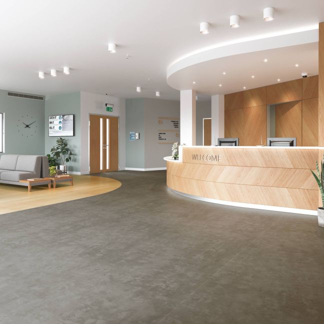Polyflor PolySafe Stone fx PUR Dark Concrete 5089 Polyflor PolySafe Stone fx PUR Dark Concrete 5089