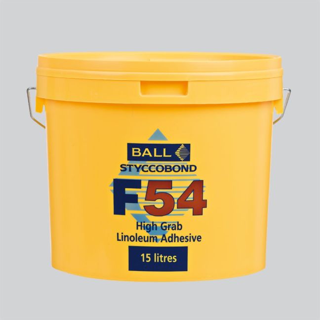 F Ball Styccobond F54 High Grab Linoleum Adhesive 15L F Ball Styccobond F54 High Grab Linoleum Adhesive 15L