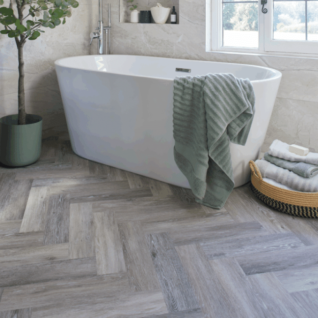 Flooring Hut Burleigh Herringbone - Driftwood Grey Oak Flooring Hut Burleigh Herringbone - Driftwood Grey Oak