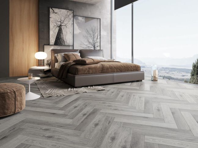 French Grey Oak Herringbone Parquet French Grey Oak Herringbone Parquet