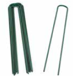 Power Coated Green Galvanised Steel 150mm Grass Pins - Pack of 50 Power Coated Green Galvanised Steel 150mm Grass Pins - Pack of 50