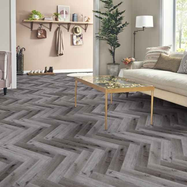 Flooring Hut Burleigh Parquet Timber 55 - Winter Grey Forest