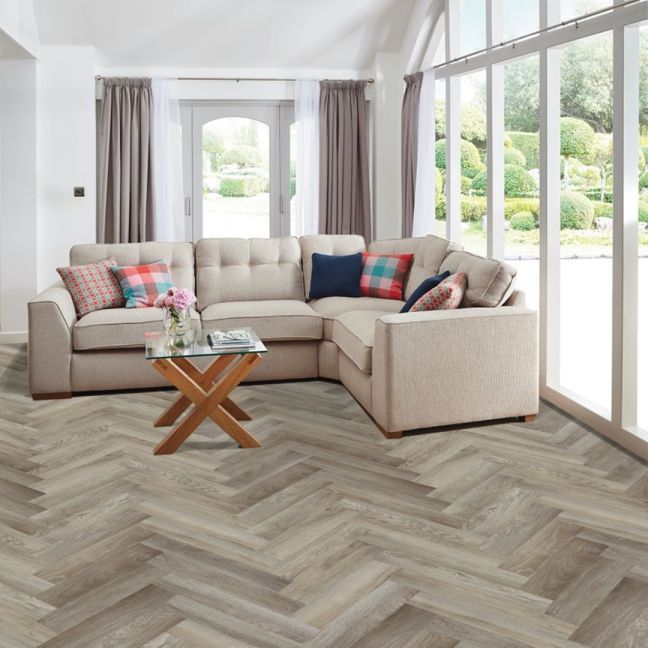 Flooring Hut Burrnest Parquet Click SPC Rigid Core - Limed Oak