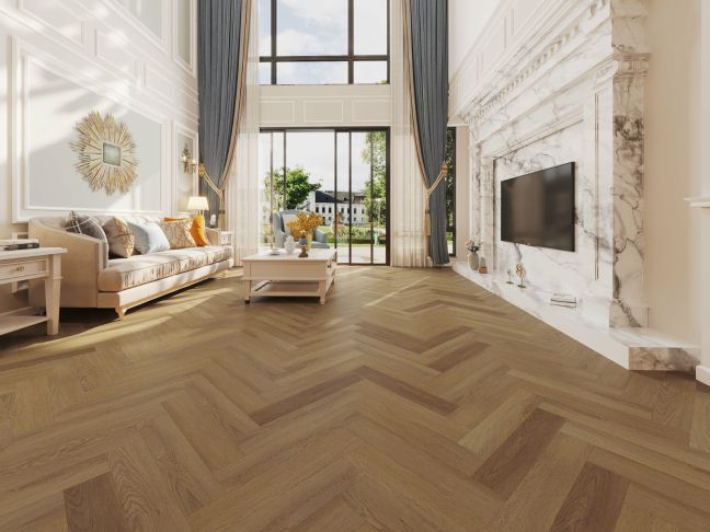 Mid Fumed Oak Herringbone Parquet Mid Fumed Oak Herringbone Parquet