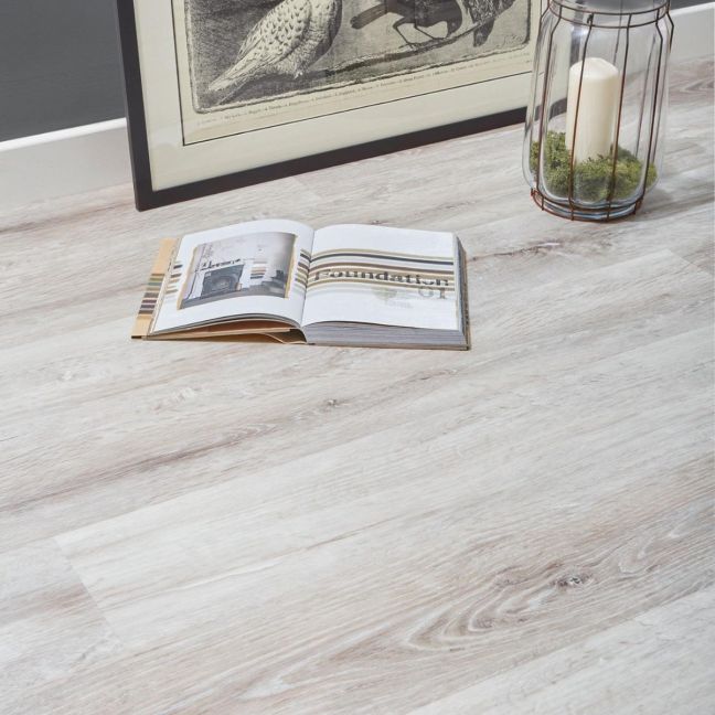 Burrnest Victoria Luxury Vinyl Flooring - White Bleached Wood Burrnest Victoria Luxury Vinyl Flooring - White Bleached Wood