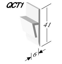 Quantum Capping Strip of Ceramic tiles uPVC QCT1 Quantum Capping Strip of Ceramic tiles uPVC QCT1