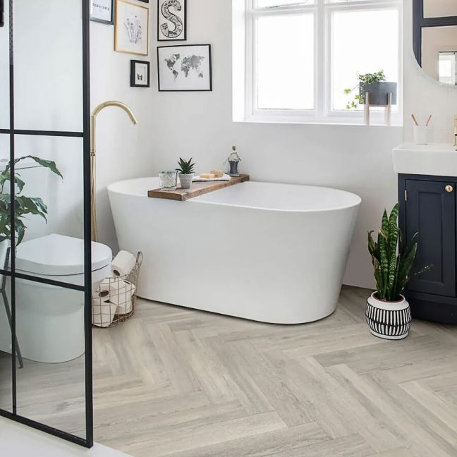 Polyflor Camaro Rigid Core PUR Herringbone Plank Westchester Oak RPQ4141 Polyflor Camaro Rigid Core PUR Herringbone Plank Westchester Oak RPQ4141
