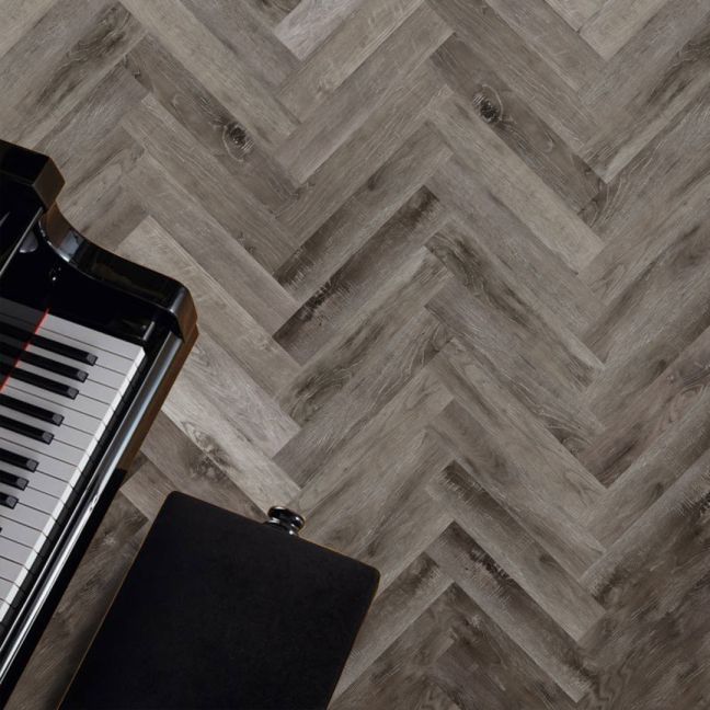 Flooring Hut Burrnest Parquet Click SPC Rigid Core - Smoked Ash Flooring Hut Burrnest Parquet Click SPC Rigid Core - Smoked Ash