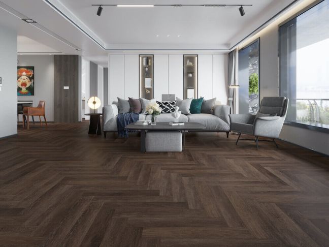 Smoked Oak Herringbone Parquet Smoked Oak Herringbone Parquet