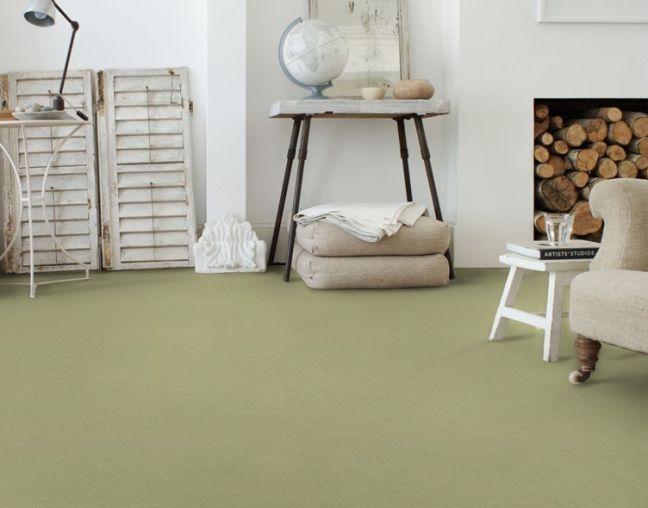 Brockway Carpets Dimensions Plain 40 Soft Green
