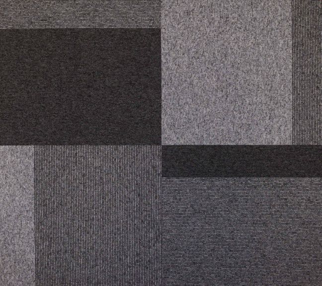 Paragon Total Contrast Carpet Tile Chrome Pelt