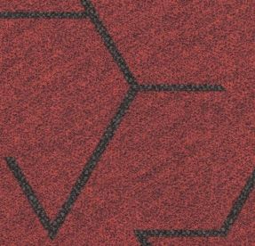 Forbo Flotex Planks Triad Red 131001