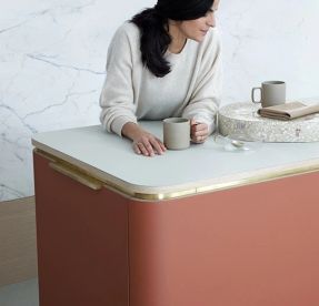 Forbo Marmoleum Furniture Linoleum Desktop Walnut 4003 2mm