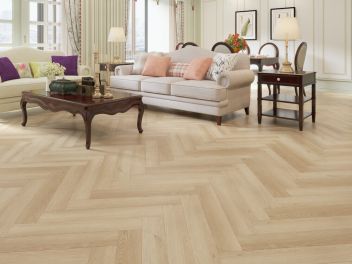 Fumed Limed Oak Herringbone Parquet