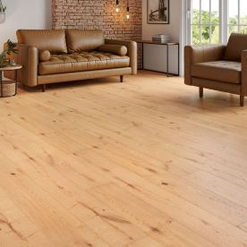 Flooring Hut Burleigh Wood 190 x 14/3mm Full Planks Natural Brushed & Oiled Rustic Oak T&G