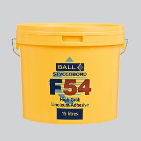 F Ball Styccobond F54 High Grab Linoleum Adhesive 15L F Ball Styccobond F54 High Grab Linoleum Adhesive 15L