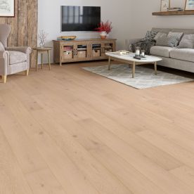 Flooring Hut Burleigh Wood 190 x 14/3mm Full Planks Invisible Smooth Oiled Rustic Oak T&G