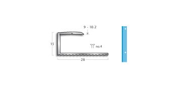 Gradus ET212F3 Polished Square Edge Trim