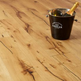 Flooring Hut Brushed, Sunken Filler & Oiled French Oak 14/3 190mm 1900mm Engineered Wood