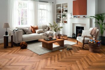 Luvanto Premium Design Herringbone Latte Oak