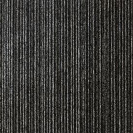Burmatex Tivoli Heavy Contract Carpet Tiles Multiline Tenerife Black 20707